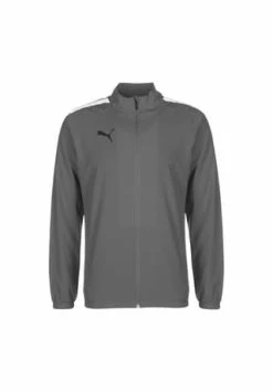 PUMA® TeamLIGA Sideline Trainingsjacke Herren Grau/ Weiß