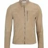 Goosecraft. Lederjacke GC Galion Biker Linen