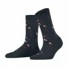ESPRIT Socken, Floral, Für Damen 6120 MARINE