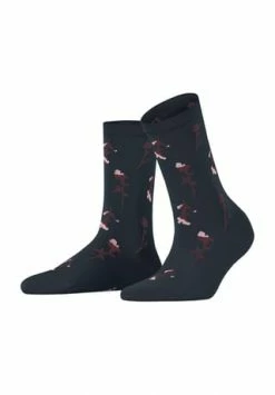 ESPRIT Socken, Floral, Für Damen 6120 MARINE