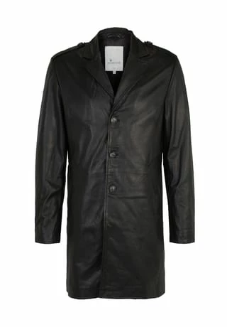 Goosecraft. Ledermantel Kai Black
