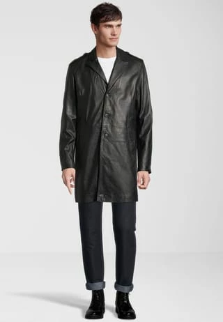 Goosecraft. Ledermantel Kai Black - Image 2
