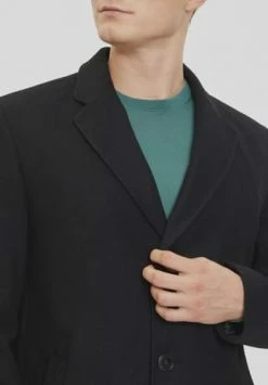 MANGUUN Mantel, Reverskragen, Für Herren 100 SCHWARZ 5 MANGUUN Mantel, Reverskragen, Für Herren 100 SCHWARZ -Hudson shop unnamed file 1136