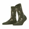 ESPRIT Socken, Floral, Für Damen 7826 MILITARY