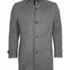 ROY ROBSON Mantel, Meliert, Stehkragen, Für Herren A015 CHARCOAL