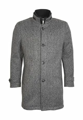 ROY ROBSON Mantel, Meliert, Stehkragen, Für Herren A015 CHARCOAL