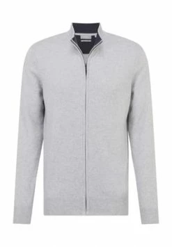 GALERIA Strickjacke, Seide-Kaschmir, Langarm, Uni, Für Herren Hellgrau