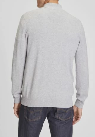 GALERIA Strickjacke, Seide-Kaschmir, Langarm, Uni, Für Herren Hellgrau - Image 3