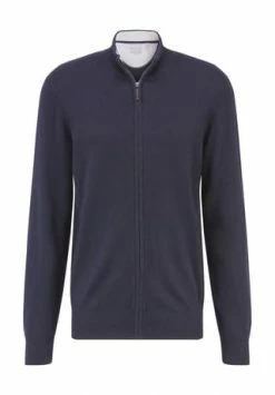GALERIA Strickjacke, Seide-Kaschmir, Langarm, Uni, Für Herren Navy