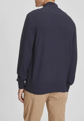 GALERIA Strickjacke, Seide-Kaschmir, Langarm, Uni, Für Herren Navy - Image 3