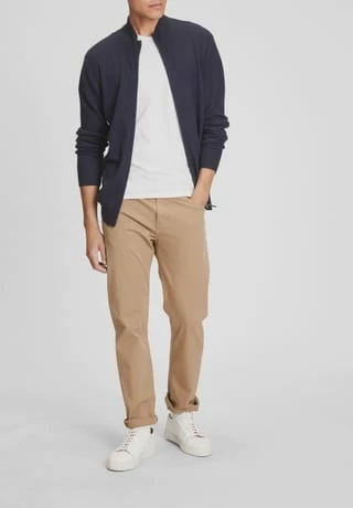 GALERIA Strickjacke, Seide-Kaschmir, Langarm, Uni, Für Herren Navy - Image 6