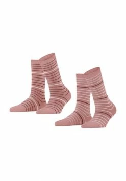 ESPRIT Socken, 2er-pack, Streifen, Für Damen 8803 WILD ROSE