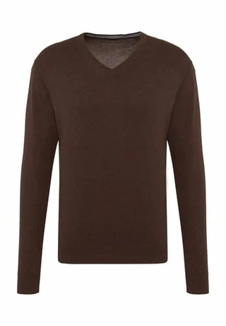 GALERIA Pullover, V-Ausschnitt, Uni, Für Herren JAVA