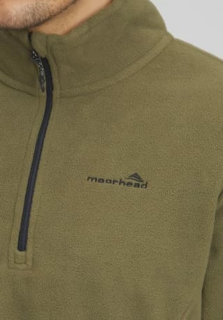 Moorhead Fleeceshirt, Stehkragen, Langarm, Für Herren OLIVE NIGHT - Image 4