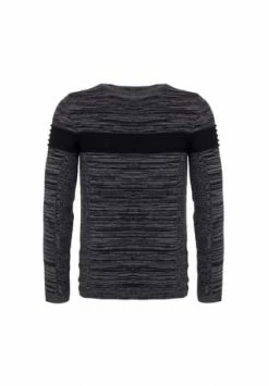 CIPO & BAXX® Strickpullover In Melierter Optik ANTHRACITE