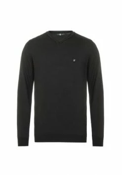 CIPO & BAXX® Pullover Mit V-Ausschnitt BLACK