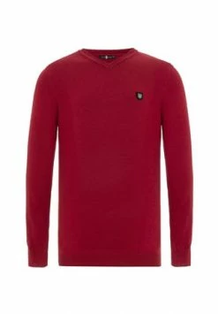 CIPO & BAXX® Pullover Mit V-Ausschnitt RED