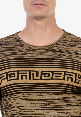 CIPO & BAXX® Strickpullover In Streifenoptik CAMEL - Image 6