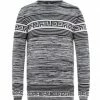 CIPO & BAXX® Strickpullover In Streifenoptik GREY