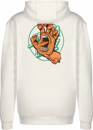 SANTA CRUZ Hoodie Opus Hand Overlay Beige – Bild 2