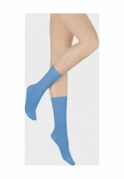 Hudson Relax Fine Socken, Rollsaum, Baumwoll-Mix, Flache Zehennaht, Für Damen 0810 PACIFIC