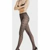 FALKE Emotion Strumpfhose, Grafische Herzchen-Musterung, Für Damen 3009 BLACK