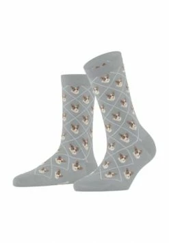 Burlington Kurzsocken "Welsh Corgi", Print, Für Damen 3290 SILVER