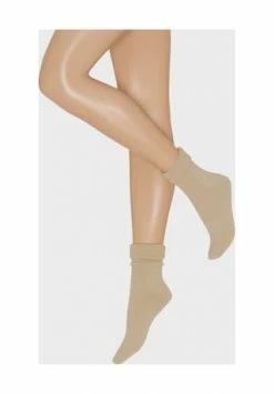 DESIRéE Umschlagsöckchen, Uni, Für Damen 5042 BEIGE MEL.