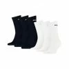PUMA® Unisex Sportsocken, 6er Pack - Tennissocken, Crew Sport Socken, Einfarbig (2x 3 Paar) Blau/ Weiß