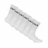FILA Unisex Socken, 6er Pack - Crew Socks, Frottee, Tennis, Sport (2x 3 Paar) Weiß
