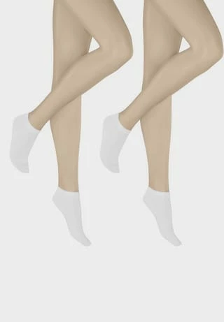 Hudson Sneakersocken "Only", Baumwolle, 2er-Pack 0008 WHITE - Image 2