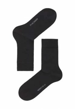 Hudson Socken, 2er-Pack, Uni, Für Damen 0005 BLACK