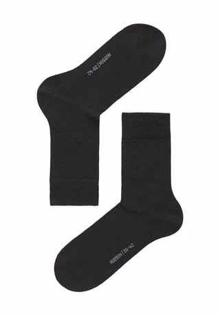 Hudson Socken, 2er-Pack, Uni, Für Damen 0005 BLACK