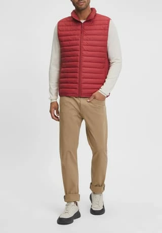 GALERIA Steppweste, Stehkragen, Uni, Für Herren BRICK RED 19-1543 - Image 4
