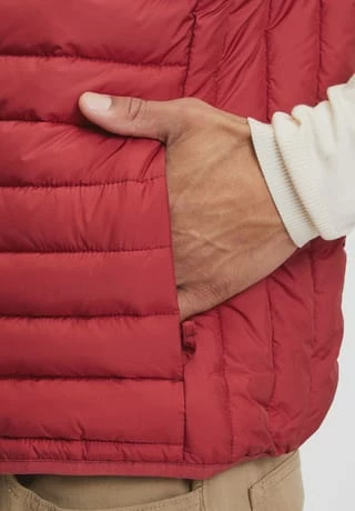 GALERIA Steppweste, Stehkragen, Uni, Für Herren BRICK RED 19-1543 - Image 5