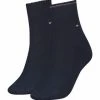 TOMMY HILFIGER Kurzsocken, 2er-Pack, Für Damen 004 NAVY