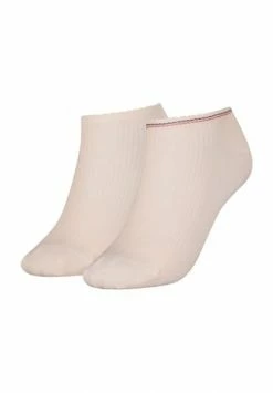 TOMMY HILFIGER Sneakersocken, 2er-Pack, Gerippt, Für Damen 003 PEACH
