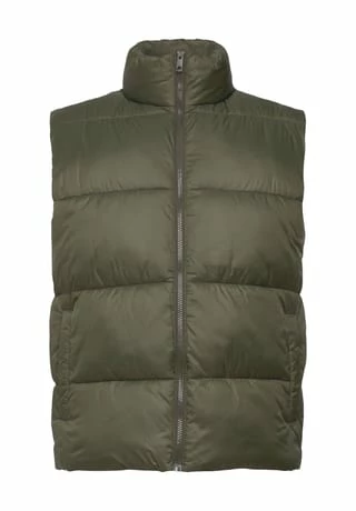 ESPRIT Steppweste, Stehkragen, Für Herren E355 DARK KHAKI