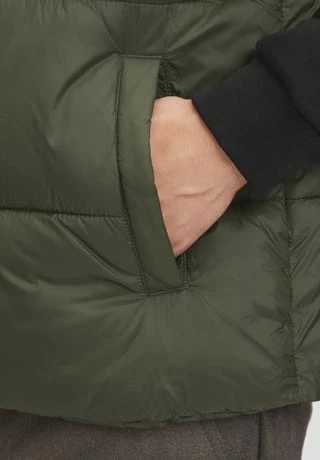 ESPRIT Steppweste, Stehkragen, Für Herren E355 DARK KHAKI - Image 6