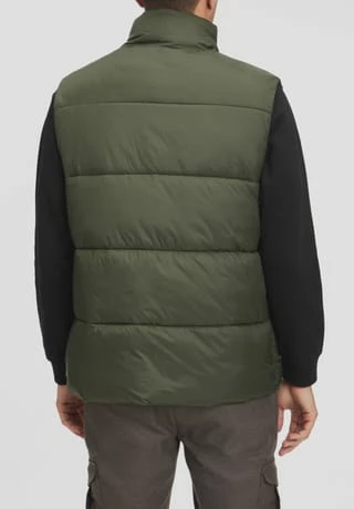 ESPRIT Steppweste, Stehkragen, Für Herren E355 DARK KHAKI - Image 7