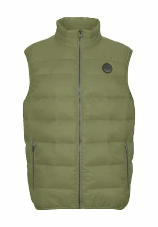 GLOBETROTTER Steppweste, Uni, Für Herren OLIVE