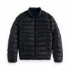 SCOTCH & SODA Herren Steppjacke - Short Puffer Jacket, Einfarbig Dunkelblau