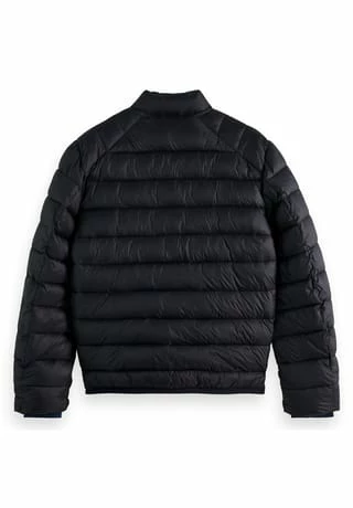 SCOTCH & SODA Herren Steppjacke - Short Puffer Jacket, Einfarbig Dunkelblau - Image 2