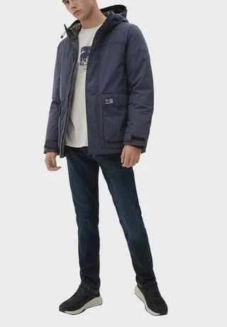 Qs Winterjacke, Verdeckter Reißverschluss, Regular Fit, Für Herren 5958 TOTAL ECLI - Image 3