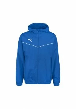 PUMA® TeamRISE Allwetterjacke Herren Blau/ Weiß
