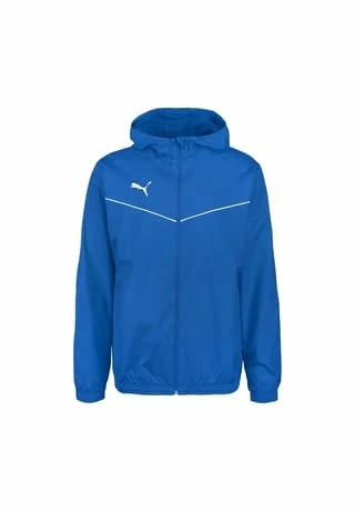 PUMA® TeamRISE Allwetterjacke Herren Blau/ Weiß