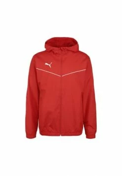 PUMA® TeamRISE Allwetterjacke Herren Rot/ Weiß