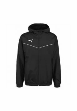 PUMA® TeamRISE Allwetterjacke Herren Schwarz/ Weiß