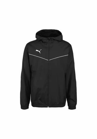 PUMA® TeamRISE Allwetterjacke Herren Schwarz/ Weiß